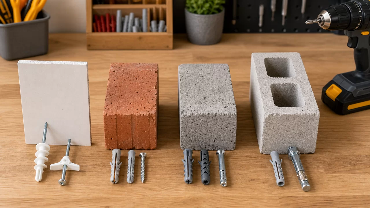 Dübel für Gipskarton, Altbau und Beton